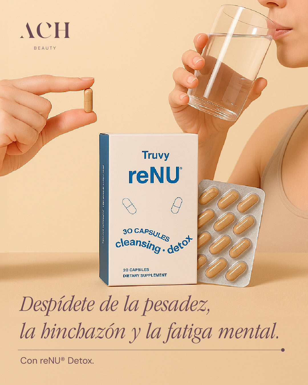 reNU® Detox de Truvy 30 Cápsulas
