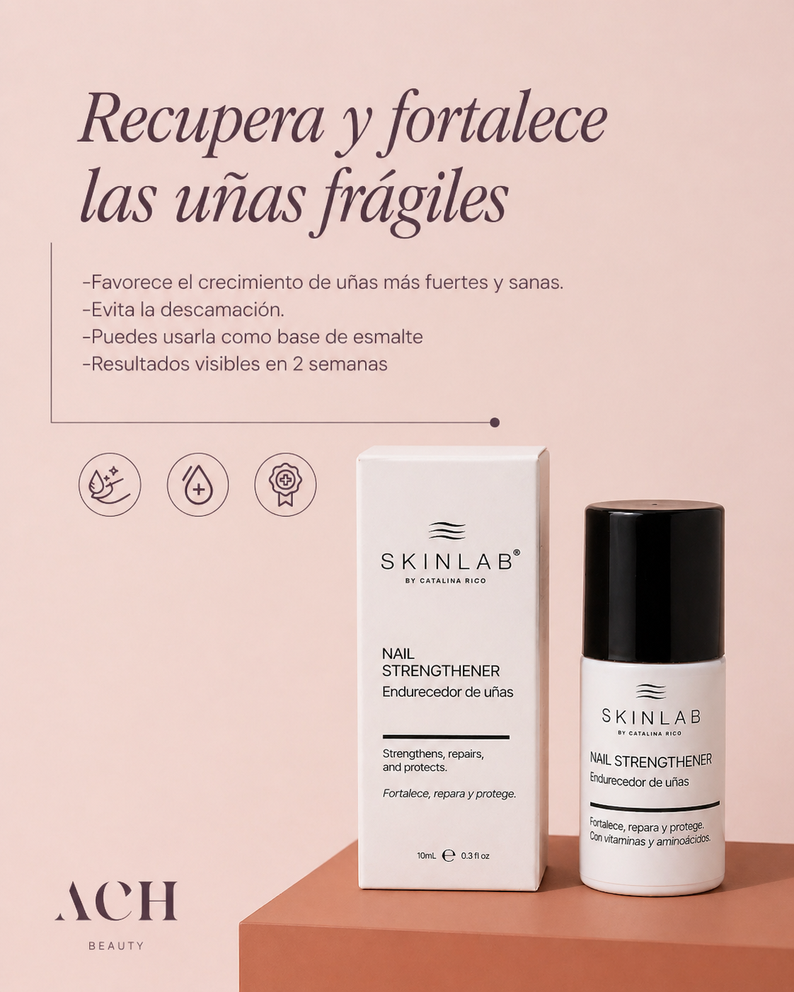 Endurecedor de Uñas SKINLAB 13 ml