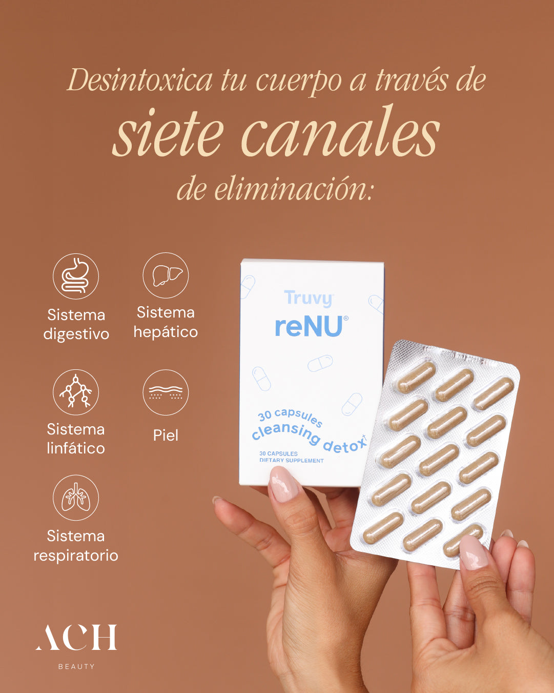 reNU® Detox de Truvy 30 Cápsulas